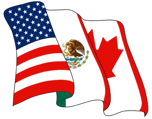 Bandera del NAFTA