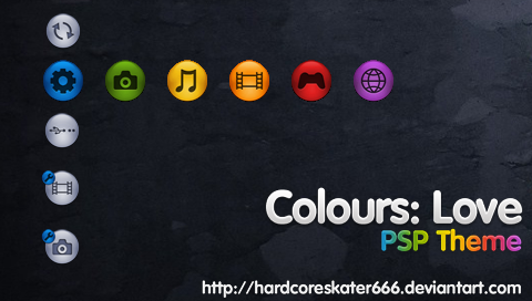 Tema Colours Love para PSP