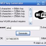 Generador de claves WEP para redes inalámbricas (WiFi)